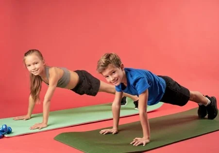 AGA Gymnasts Doing Push Ups